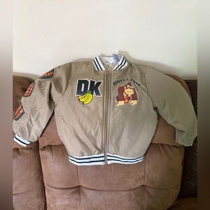 Boy’s Donkey Kong Tan Bomber Jacket
